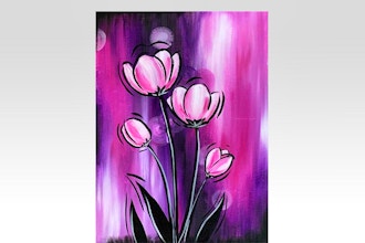 Paint Nite: Perfectly Pink Tulips
